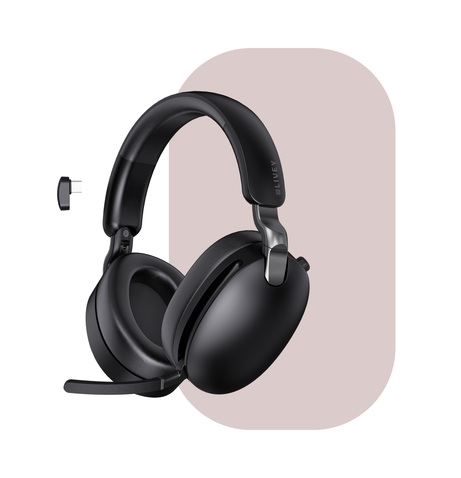 Livey 950BT, Hybrid Active Noise Cancellation (ANC) Headset